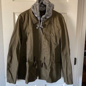 Olive Green & Gray Utility Jacket